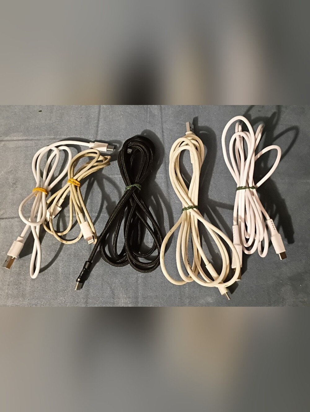 Assorted Charging Cables - Black and White